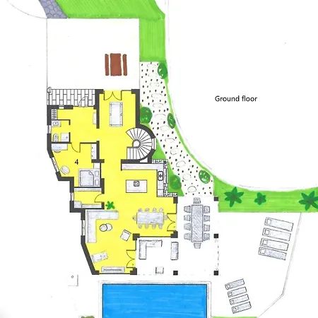 -heated Pool -amazing View -ideal For Groups Villa *